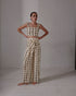 Marimba Silk Martellato Top  / Ivory Green Chintz